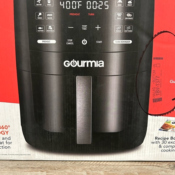 Brand New GOURMIA Digital Air Fryer 6 Quart Capacity - Picture 4 of 9